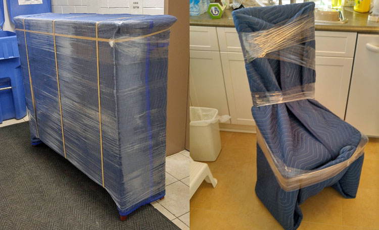 shrink wrap furniture