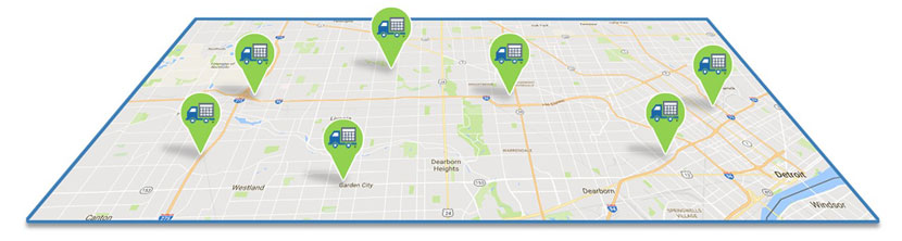 Moving Calculator Directory Map